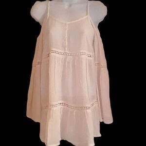 Staring at Stars Anthropologie White Gauzey Top XS